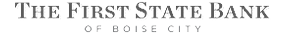 The First State Bank logo