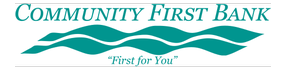 Community First Bank logo