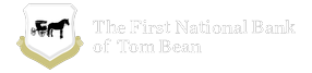 The First National Bank of Tom Bean logo