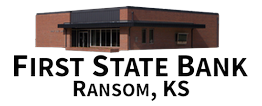 The First State Bank of Ransom logo