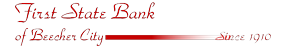 First State Bank of Beecher City logo