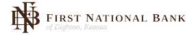 The First National Bank of Dighton logo